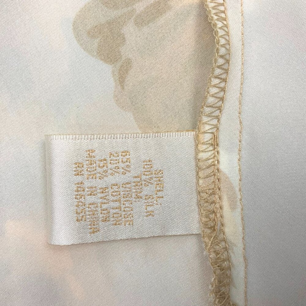 New Gold Hawk Silk Golden Bloom Claire Camisole Top Sz M - Picture 14 of 16